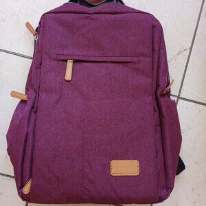 Burgundy Tech Laptop Backpack